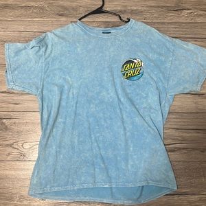Santa Cruz T-shirt. Sky Blue Size XL